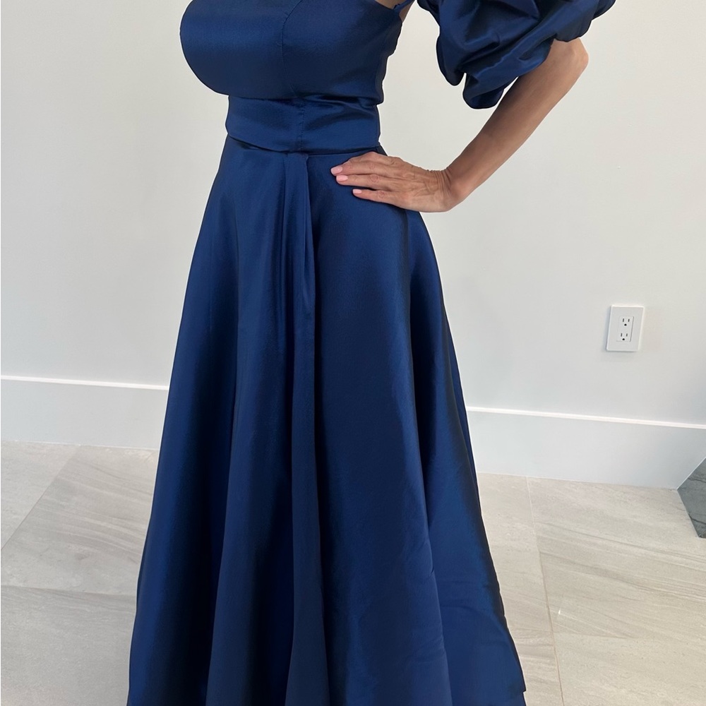 Elegant Navy Blue Gown